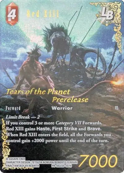 Red XIII (25-107H) [Tears of the Planet] Full Art